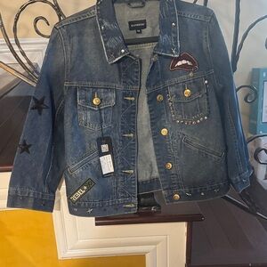 Rancher Blue Denim Jacket with Star Details